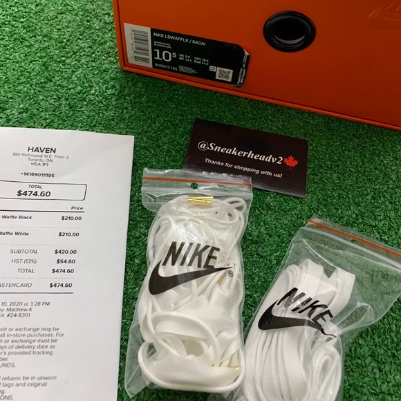 ▫️Nike x Sacai LD Waffle White Nylon (Sz 10.5) - Picture 12 of 12